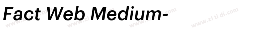 Fact Web Medium字体转换